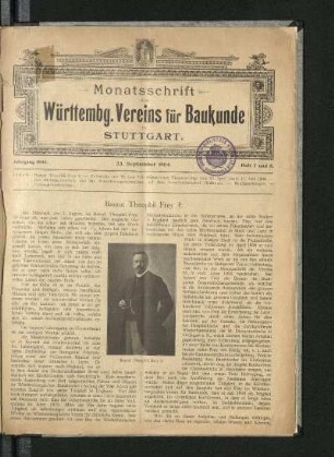Zum Tod von Baurat Theophil Frey
