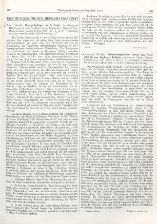 602 [Rezension] Jannasch, Wilhelm, Reformationsgeschichte Lübecks