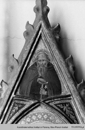 Polyptychon : Heiliger Petrus, darüber heiliger Antonius Abbas
