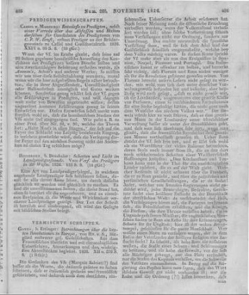Ernst, C. F. W.: Entwürfe zu Predigten, nebst einer Vorrede über das Abfassen und Halten derselben für Candidaten der Predigtamtes. Kassel, Marburg 1826