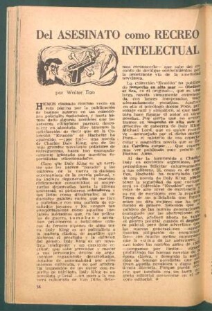 Del asesinato como recreo intelectual