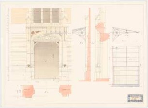 Villa Reali bei Venedig: Tür mit Vordach