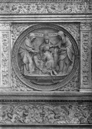 Alabasteraltar von Jean Mone mit Darstellungen der sieben Sakramente — Beichte