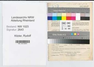 Entnazifizierung Rudolf Kitzler , geb. 13.02.1908 (Regierungsrat)