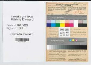 Entnazifizierung Friedrich Schroeder , geb. 17.01.1887 (Finanzbeamter)