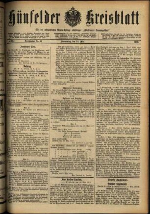 Ausgabe vom Mittwoch, den 10. Mai 1916.