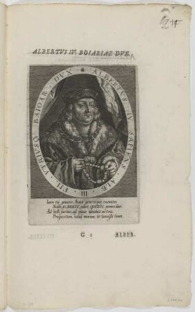 Bildnis des Albertvs IV., Herzog von Bayern