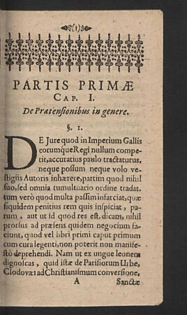 Partis primae