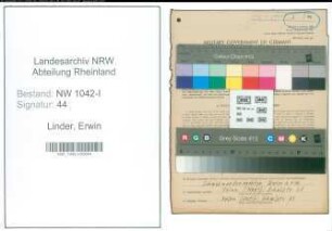 Entnazifizierung Erwin Linder , geb. 30.05.1918 (Arbeiter)