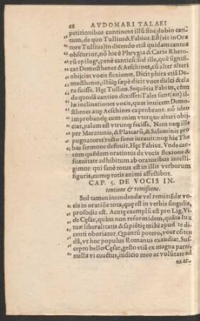Cap. 5. De Vocis Intentione et remißione.