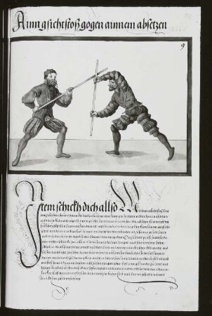 Ainn gsicht stoß gögen ainnem absetzen, Blatt 187r