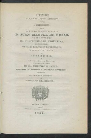 Appendice ao N.° 26 do Archivo americano