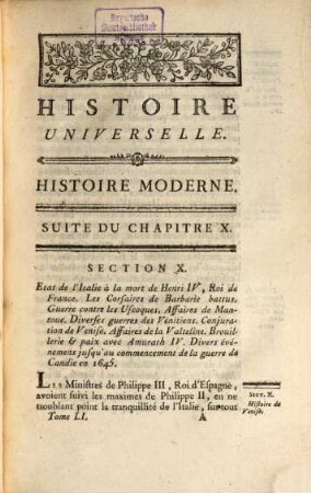 Histoire Universelle, Depuis Le Commencement Du Monde Jusqu'A Présent : Composée en Anglois par une Société de Gens de Lettres ; Nouvellement Traduite En François Par Une Société De Gens De Lettres, 91. Histoire Moderne ; 51 : contenant la fin de l'histoire de Venise, et le commencement de celle de Florence, jusqu'en l'année 1334