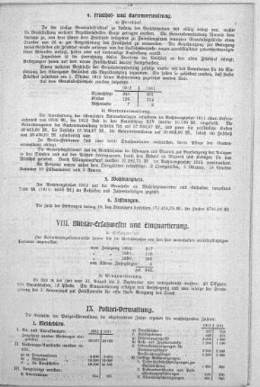 IX. Polizei-Verwaltung