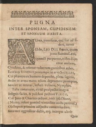 Pugna Inter Sponsam, Cupidinem Et Sponsum Habita.