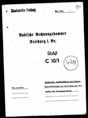 Dienstbekleidung und Ausrüstung des Personals von Vollzugsanstalten