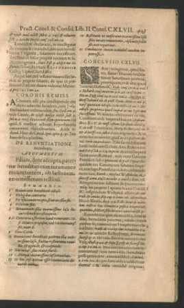 Conclusio CXLVII.