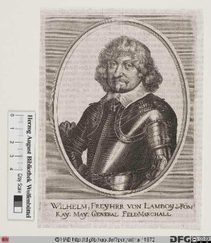 Bildnis Wilhelm von Lamboy (1634 Frhr., 1649 Reichsgraf)