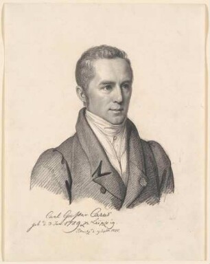 Bildnis Carus, Carl Gustav (1789-1869), Arzt, Maler, Schriftsteller