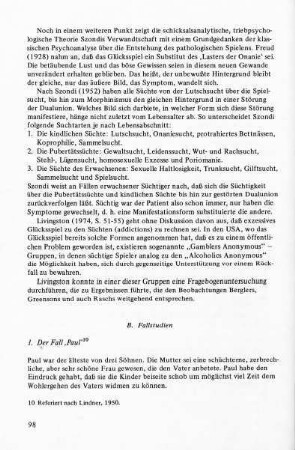 B. Fallstudien