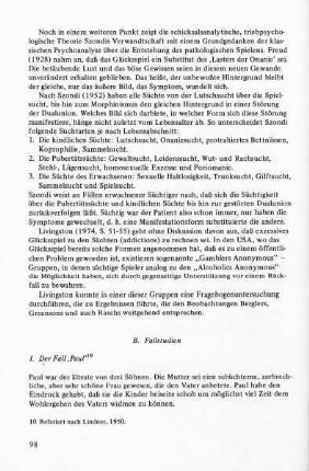 B. Fallstudien