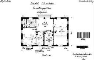 Friesenhofen: Empfangsgebäude Grundriß Erdgeschoß