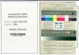Entnazifizierung Edmund Moeller , geb. 23.01.1900 (Postschaffner)