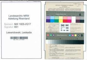 Entnazifizierung Leokadia Lewandowski , geb. 22.07.1912 (Arbeiterin)