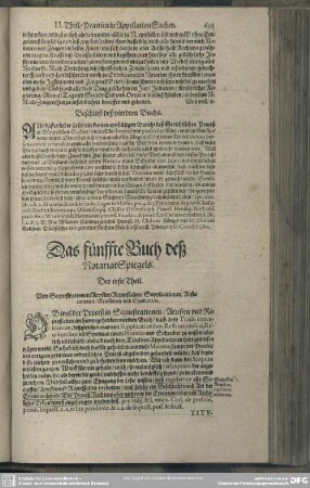 Das fünffte Buch deß NotariatSpiegels