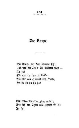 Die Raupe