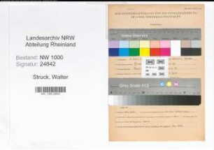 Entnazifizierung Walter Struck, geb. 13.04.1903 (Lehrer)