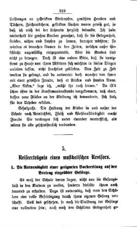 Reiseerträgnis eines musikalischen Revisors