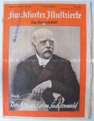 Wochenzeitschrift "Frankfurter Illustrierte" u.a. über die Jugend von Otto von Bismarck