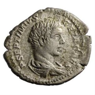 Münze, Denar, 203 - 208 n. Chr.