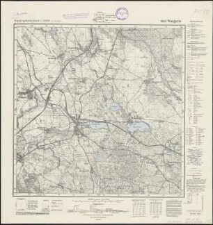 Meßtischblatt 1063 : Wangerin, 1938 : Wangerin. - Aufn. 1890, hrsg. 1892, bericht. 1936. - 1:25000. - [Berlin]: Reichsamt für Landesaufnahme, 1938. - 1 Kt.
