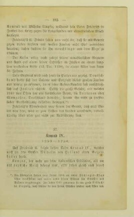 37. Konrad IV. 1250 - 1254