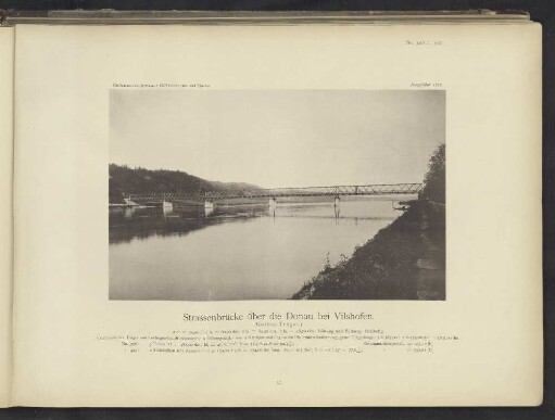 Strassenbrücke über die Donau bei Vilshofen.