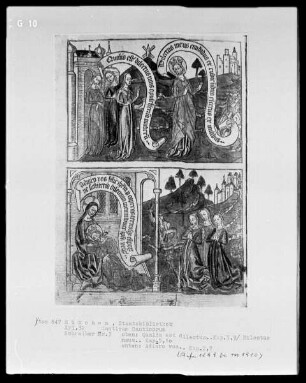Canticum Canticorum (Allegorische Übertragung des Hohenliedes) — Zwei Szenen zum Hohenlied, Folio 2 verso