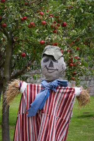 Frankreich. Haute Normandie. Seine Maritime. Blosseville sur Mer. Festival des Insolites. Strohfiguren