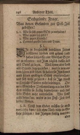 Sechzehnde Frage. - Vier und zwantzigste Frage.