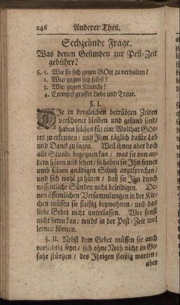 Sechzehnde Frage. - Vier und zwantzigste Frage.