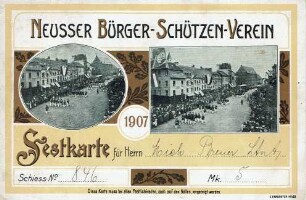 Festkarte Neuss 1907