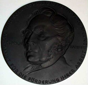 Kohlekeramikplakette "Friedrich Harkort"