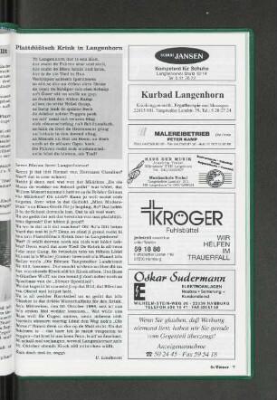 Plattdüütsch Krink in Langenhorn