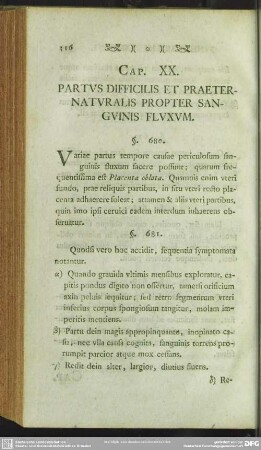 Cap. XX. Partus Difficilis Et Praeternaturalis Propter Sanguinis Fluxum