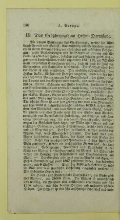 19. Das Großherzogthum Hessen-Darmstadt