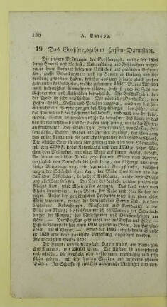 19. Das Großherzogthum Hessen-Darmstadt