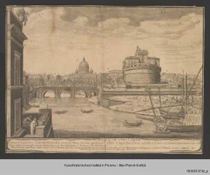 Ansicht von Sankt Peter und Engelsburg mit Engelsbrücke