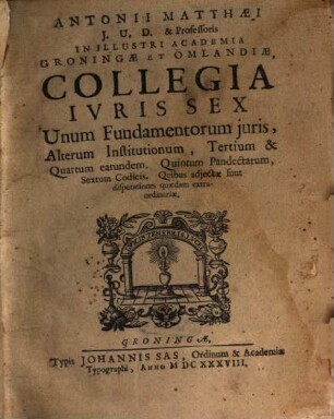 Collegia iuris sex