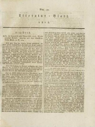 39, 1818: Heft